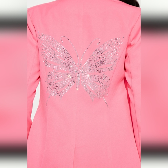 Rachel Rhinestone Butterfly Blazer - Picture 3 of 7